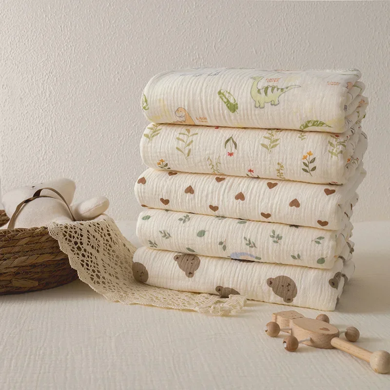 Manta suave y cálida de lana de algodón para bebé, edredón de encaje de doble cara para recién nacido, funda para cochecito, artículos de cama para bebé - imagen 3