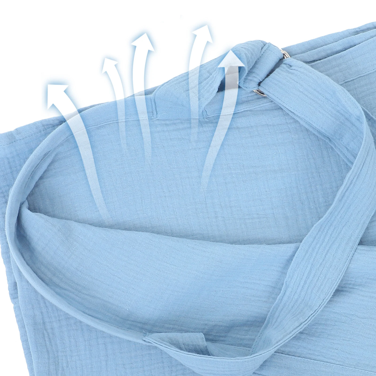 Poncho de lactancia transpirable, cubierta de alimentación de algodón ligera para lactancia al aire libre, privacidad, cubierta de lactancia suave y transpirable - imagen 3