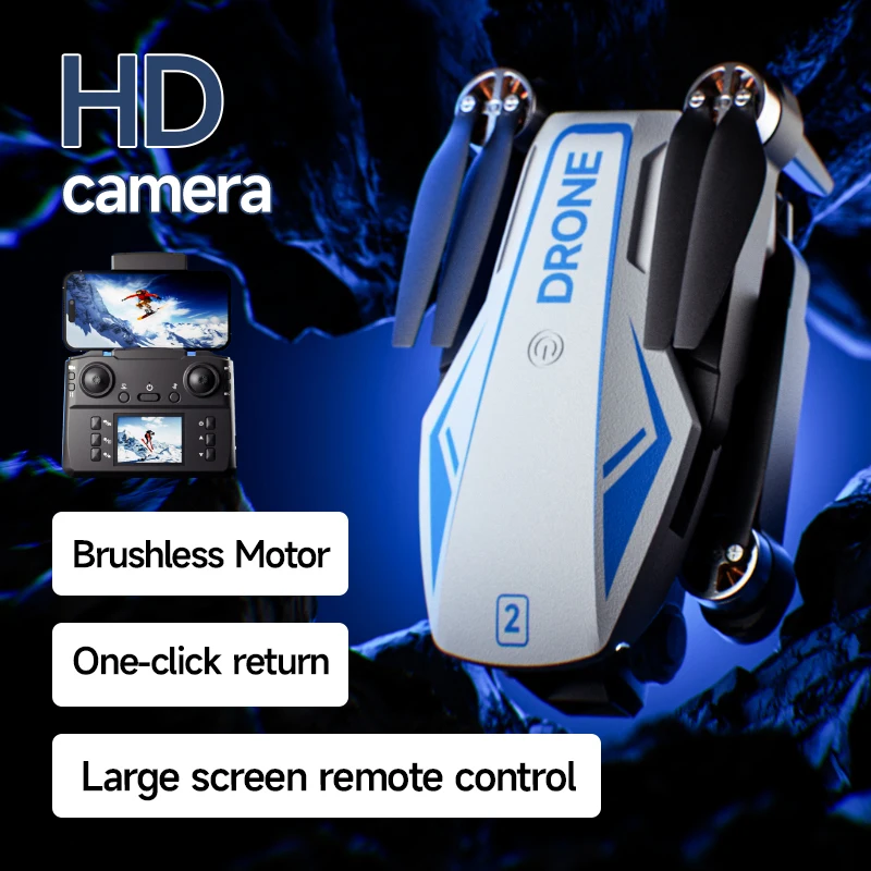 M2 Quadcopter RC Drone Motor sin escobillas 480P HD cámaras duales evitación inteligente de obstáculos posicionamiento de flujo óptico Navidad