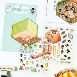 Pegatinas 3D para escenas de taller con mini manualidades