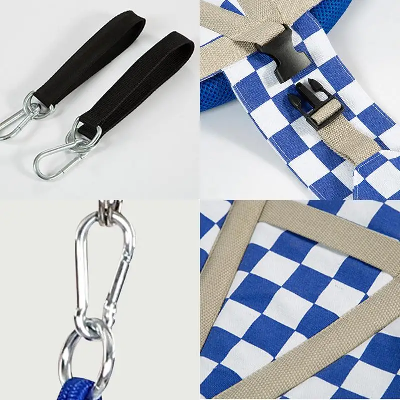 Columpio divertido para niños pequeños, conjunto de columpio para interior y exterior, accesorios ajustables para patio de juegos - imagen 4