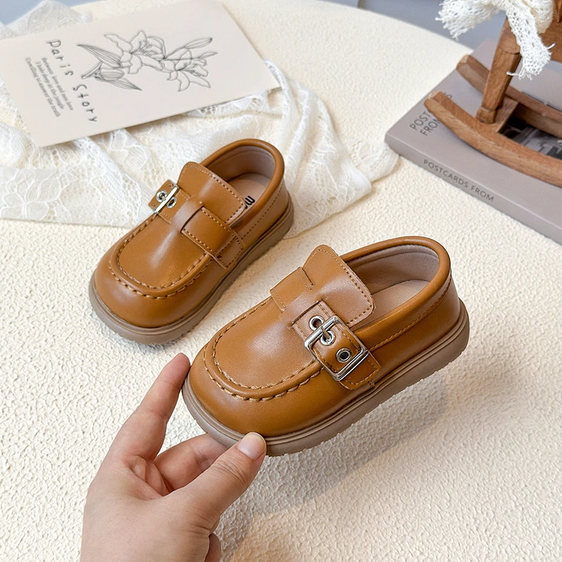 Primavera otoño zapatos casuales para bebés fiesta de cumpleaños estilo caballeros zapatos para niños suela suave antideslizante zapatos para niños pequeños - imagen 3