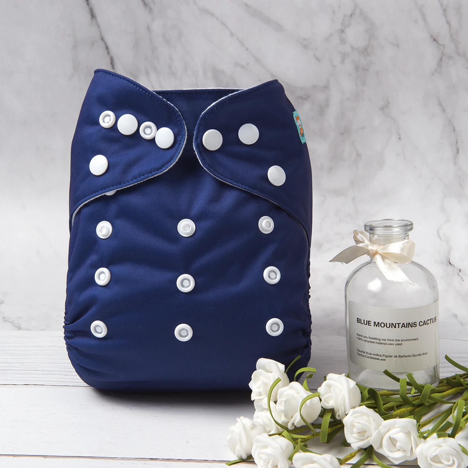 Pañales de tela de Color sólido ALVABABY, pañal de tela moderno ecológico para bebé de 3 a 15kg, carcasa de pañal de bolsillo, 1 ud. - imagen 3