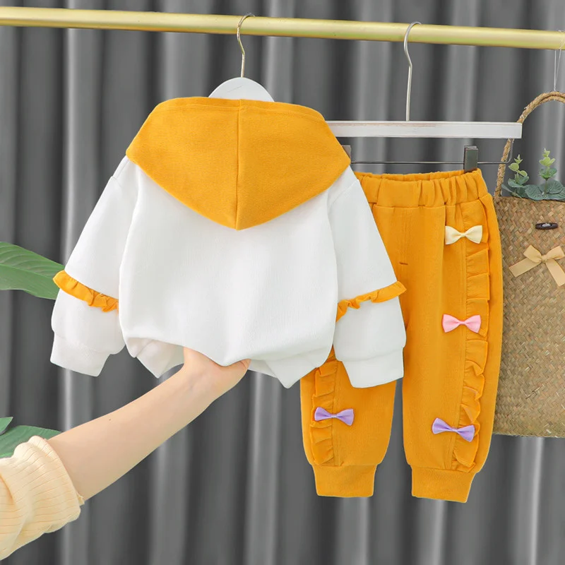 New Spring Autumn Baby Clothes Children Girls Cute Hoodies Pants 2Pcs/Sets Toddler Casual Costume Infant Outfits Kids Tracksuits - imagen 5