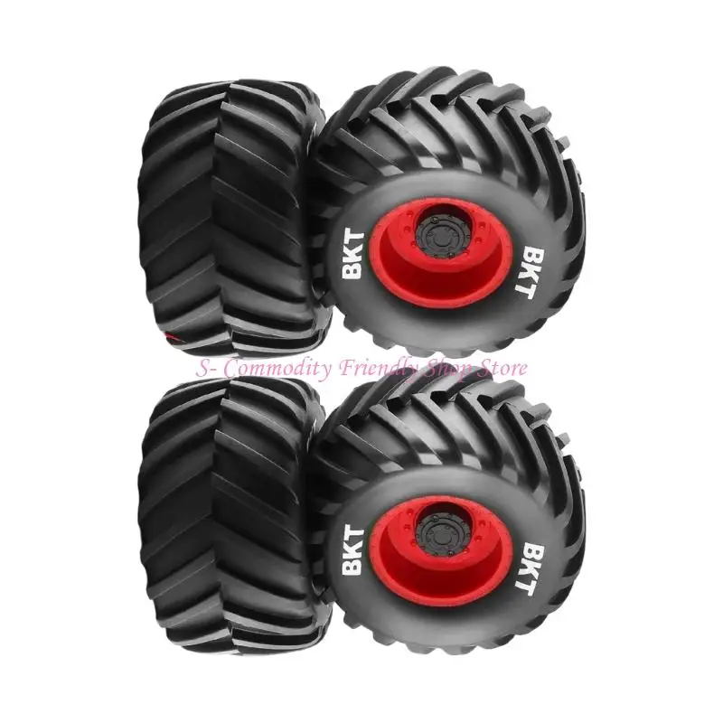 Juego de 4 neumáticos de rueda de Control remoto para orugas, modelo de coche, neumáticos de goma para accesorios de Control remoto - imagen 4