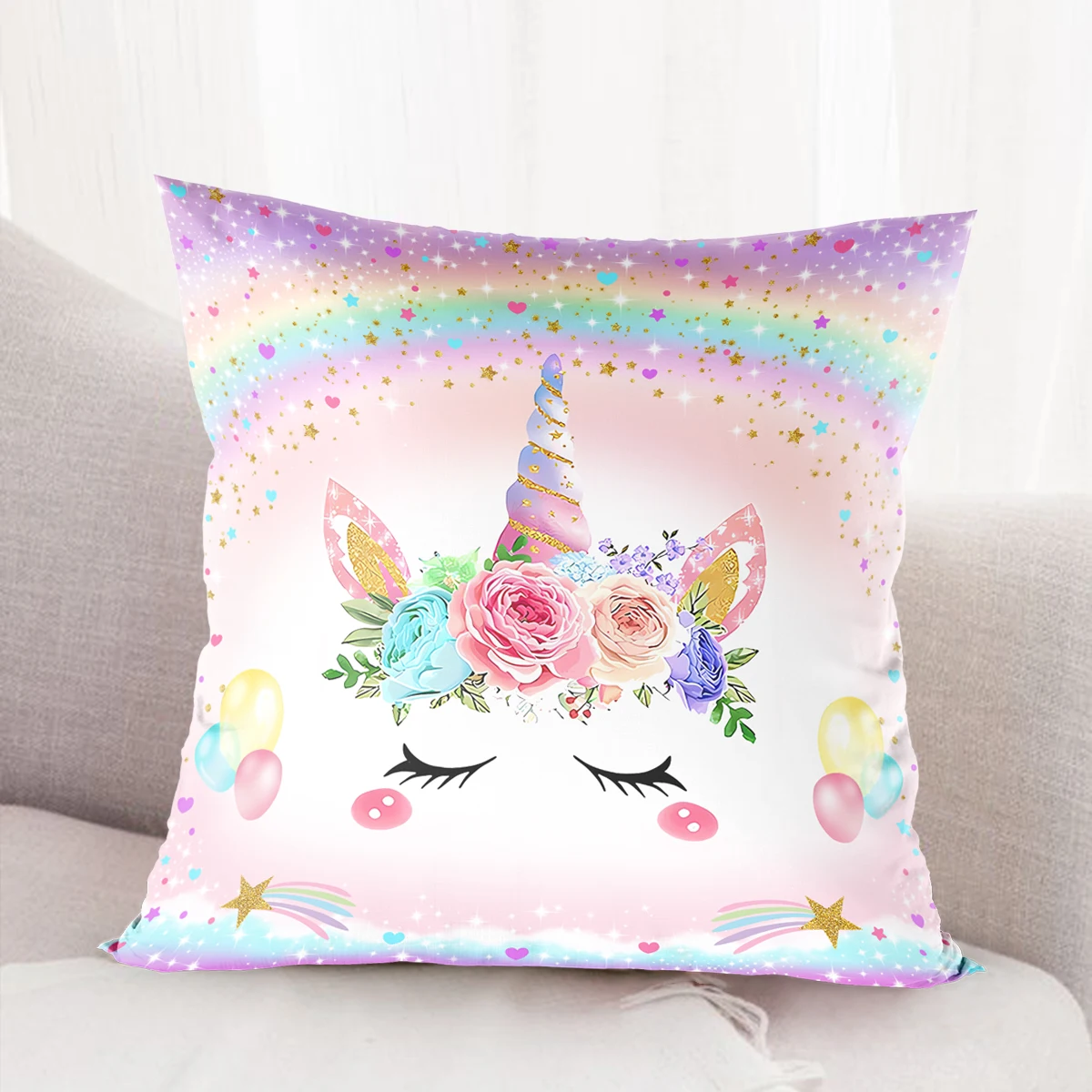 Funda de almohada de mariposa, cubierta de cojín decorativa para sofá, sirena, unicornio, dinosaurio, captura, granja, regalos de fiesta de cumpleaños - imagen 4