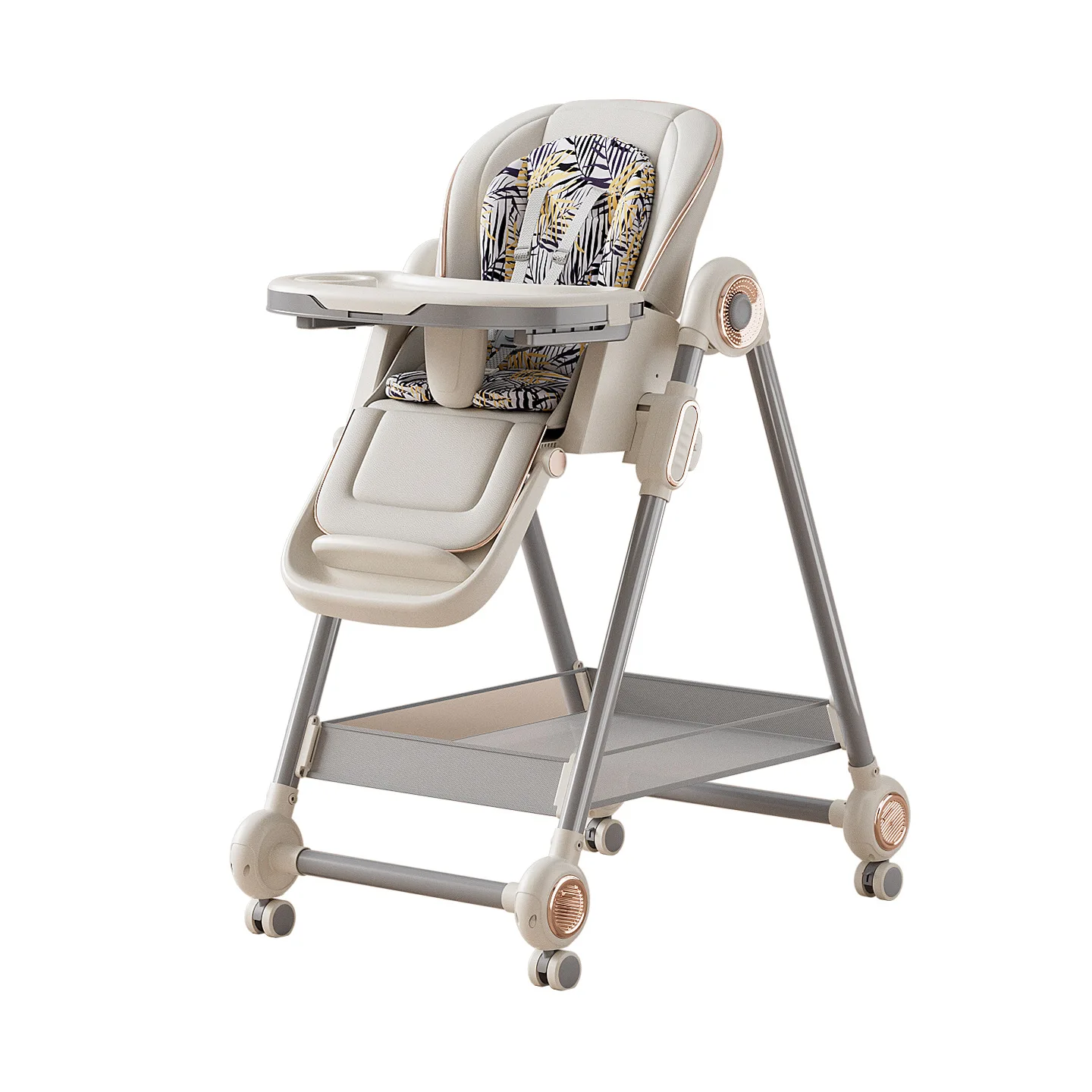 Trona para bebé plegable y reclinable, multifuncional - imagen 5
