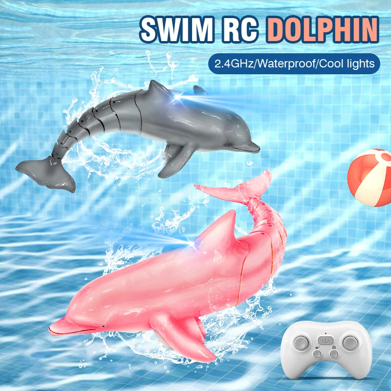 Juguete pez delfín RC 2.4G con luces – regalo de Navidad para piscina - imagen 4