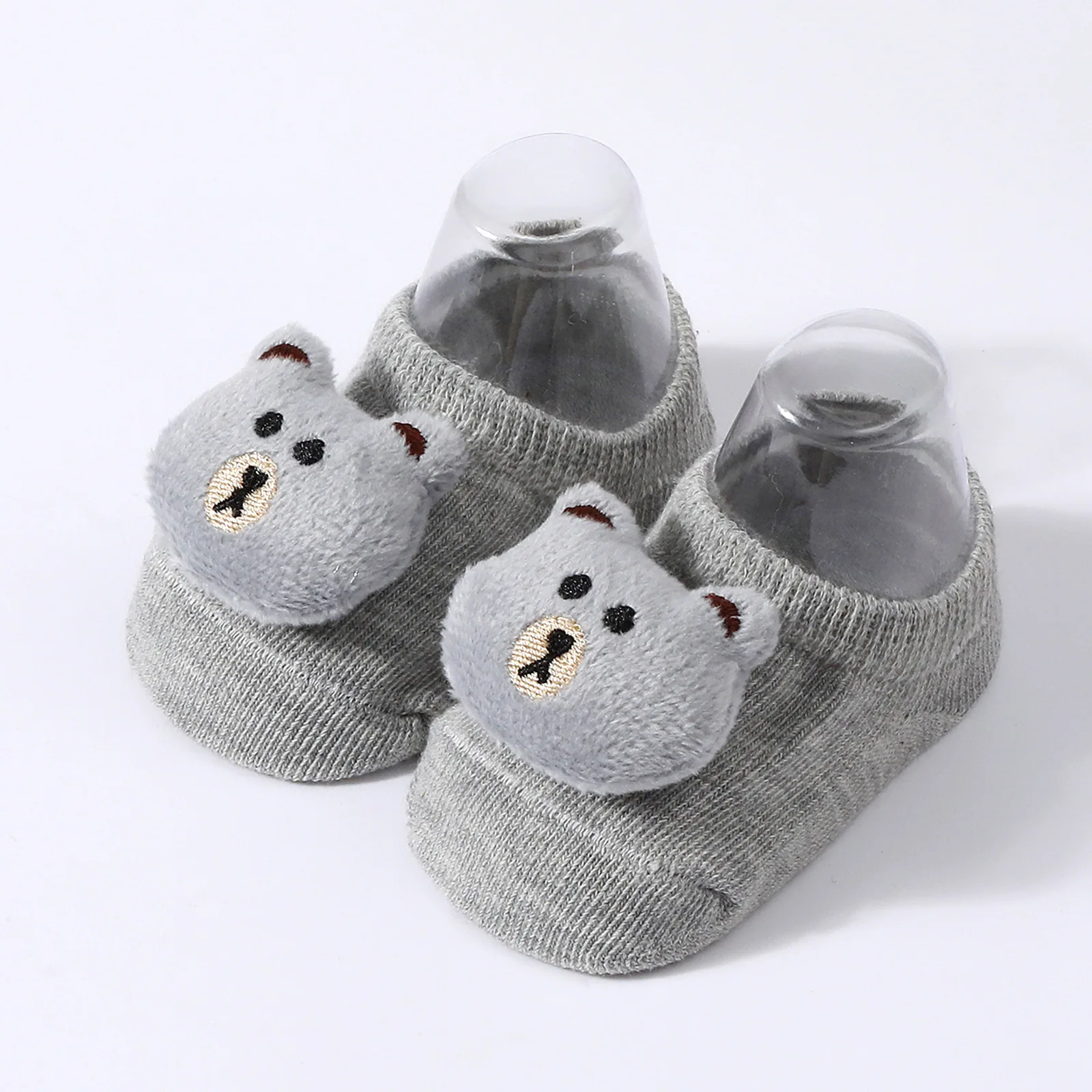 Calcetines tejidos para muñeca recién nacida, calcetines suaves antideslizantes para bebé, calcetines con diadema tejidos de dibujos animados para niña y niño - imagen 5