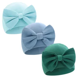 Gorro bebé de algodón orgánico con lazos – Suave y clásico