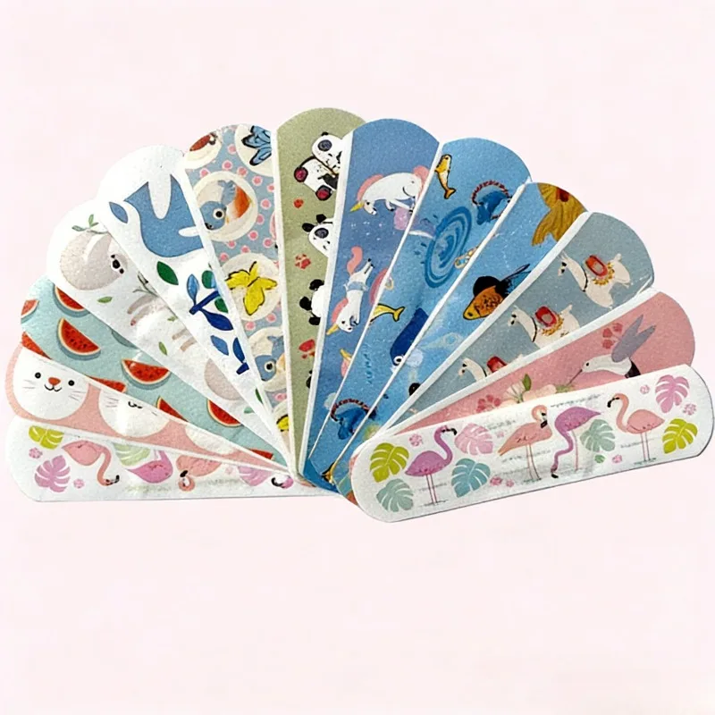 50 unids/set niños bebé impermeable yeso parche para heridas vendajes hemostasia tirita de dibujos animados tiras Kawaii parches transpirables - imagen 5