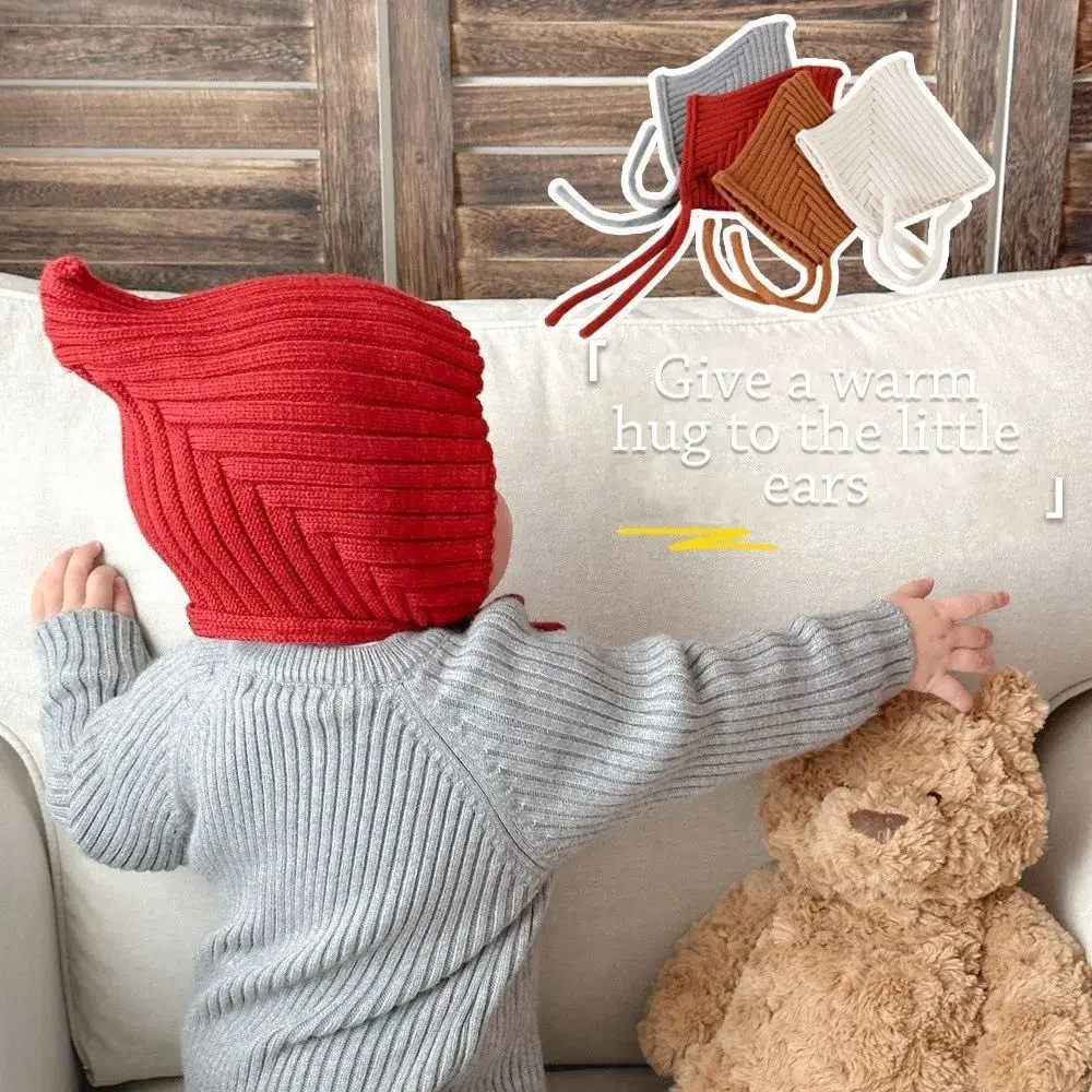 Gorro infantil de punto suave con protección auditiva para niños - imagen 3