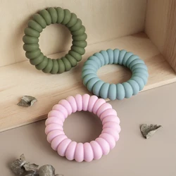 Color niños 1 pieza juguetes de dentición de silicona para bebés sonajeros sin BPA juguetes mordedores para regalo de bebé juguetes molares de entrenamiento juguetes sensoriales