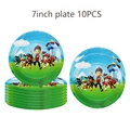 10pcs 7inch plates