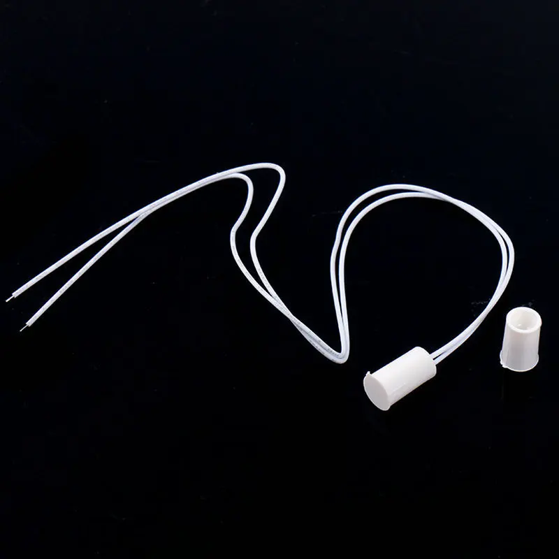 5 unids/lote alarma de seguridad para el hogar ventana con cable Sensor de contacto de puerta magnética interruptor Detector NC - imagen 2