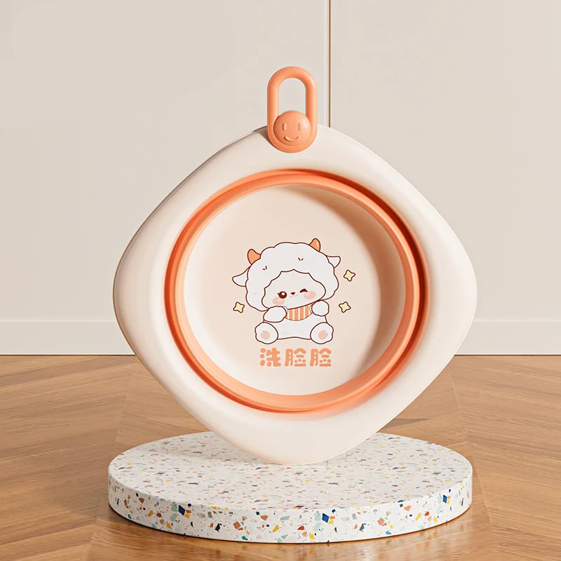 Lavabo de dinosaurio de dibujos animados plegable portátil para exteriores, creativo, para niños, para lavar pedos, glúteos, olla del Tesoro para recién nacidos - imagen 2