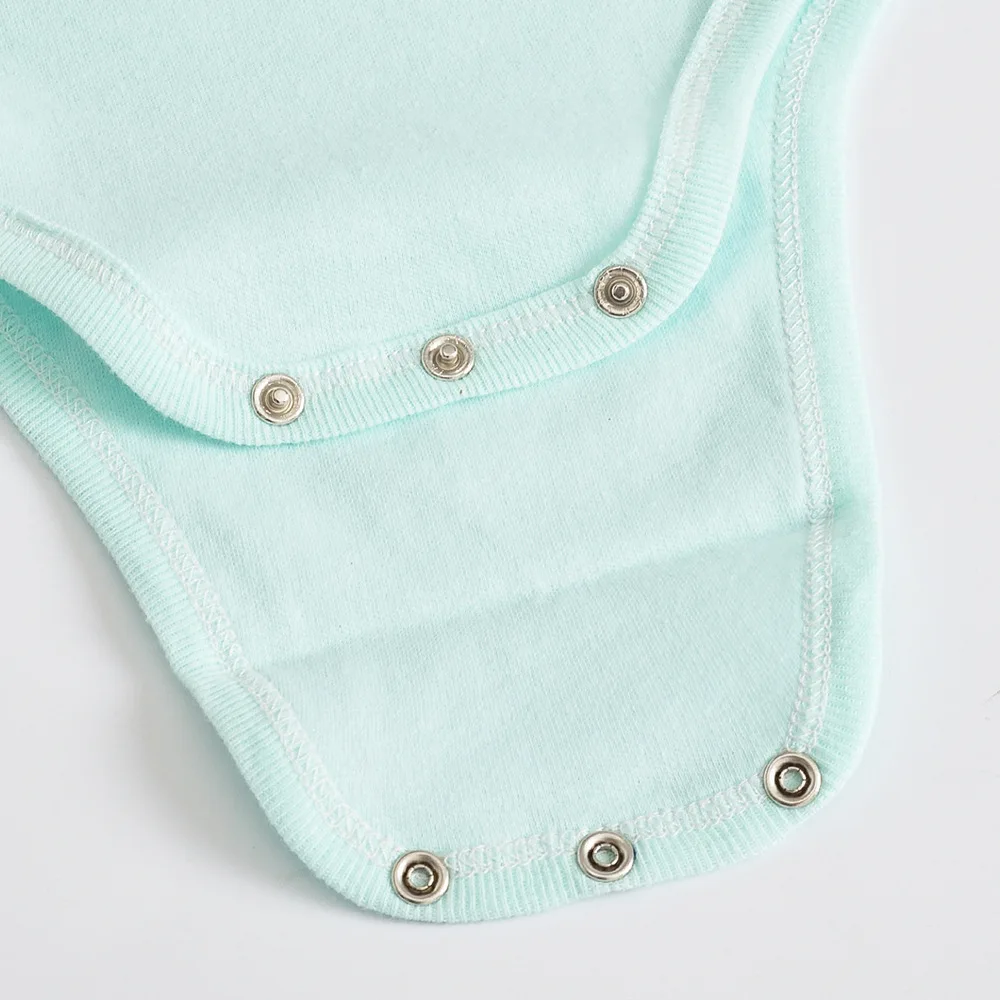 Body de algodón suave de manga corta para bebé recién nacido de 0 a 12 meses, ropa bonita para niño pequeño, traje para niño y niña, mono, 3 uds. - imagen 3