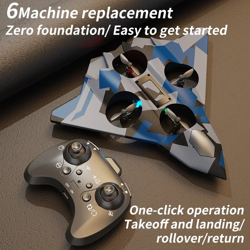 CZ36 espuma RC avión planeador caza eléctrico 6CH Control remoto avión resistente a caídas Quadcopter juguetes para niños regalos - imagen 4