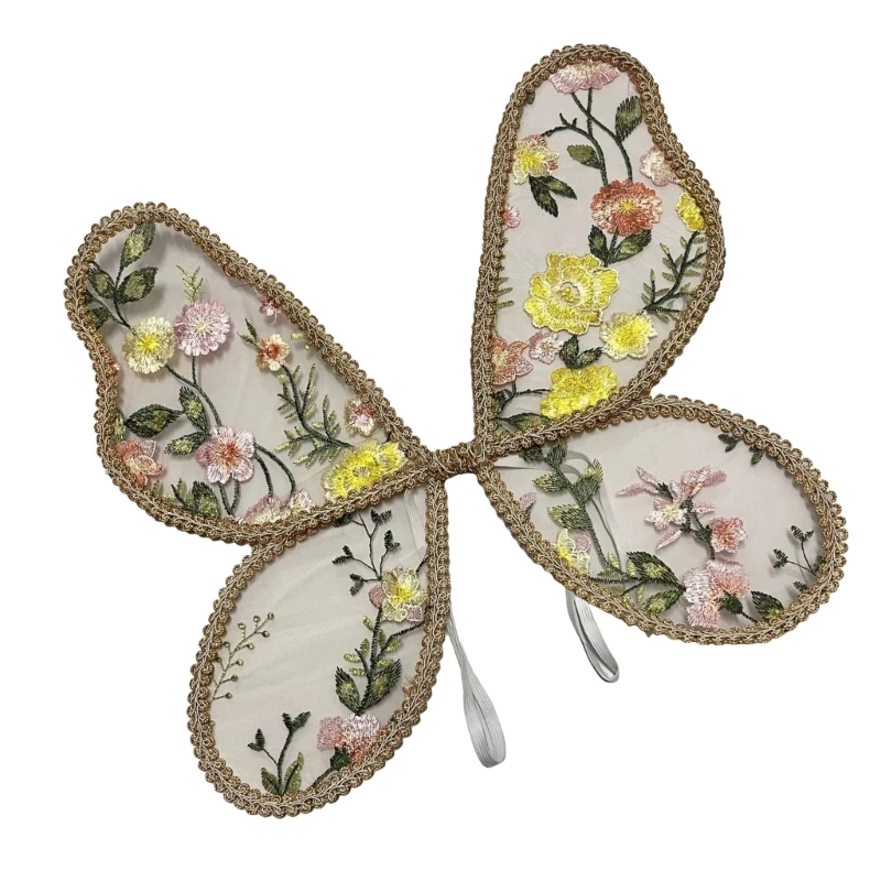 Ala de mariposa para niños, ala de mariposa de encaje para niños, ala de encaje angelical, ala de 550mm para sesiones de fotos y actuaciones encantadoras - imagen 4
