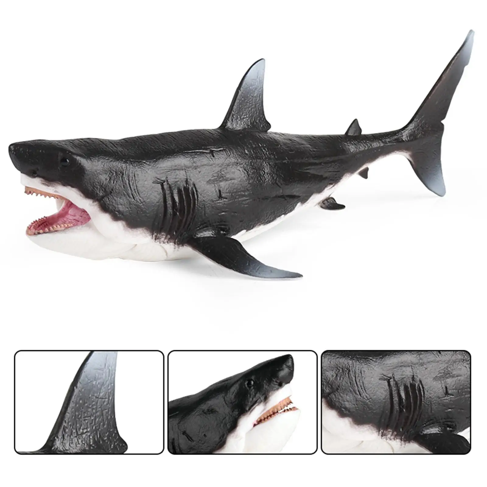 Big Shark Figurine Megalodon Action Figure for Boys Girls Kids Toddlers