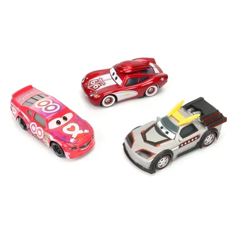 Disney Pixar coches de Metal sombrero Lightning McQueen 1:55 coche fundido a presión supercoche modelo de juguete para chico regalo de cumpleaños - imagen 3