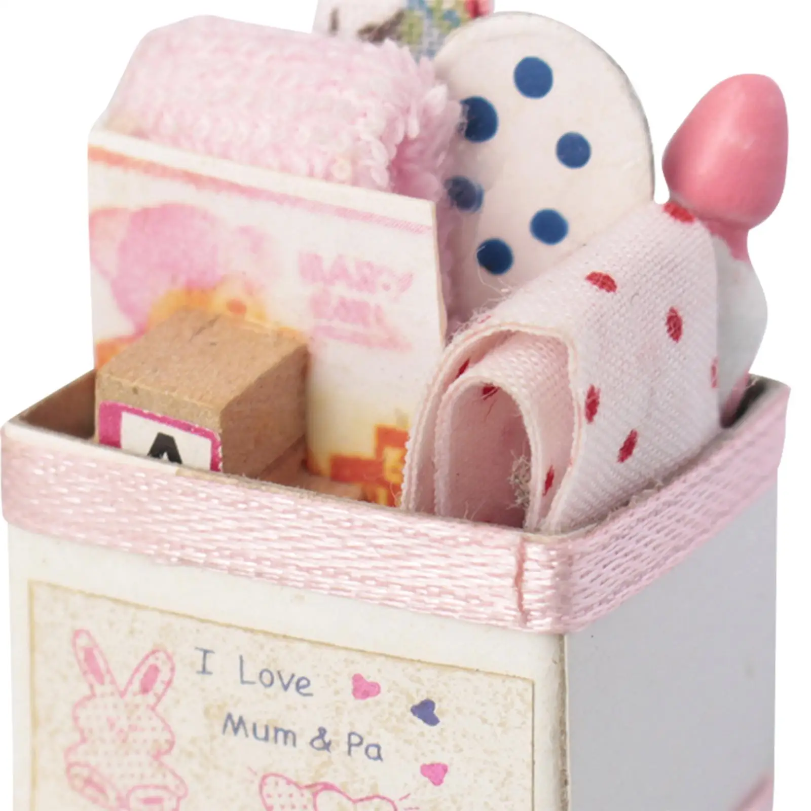 Dollhouse Miniature Toy Box, Playset Box for 1:12 Scale Dollhouse