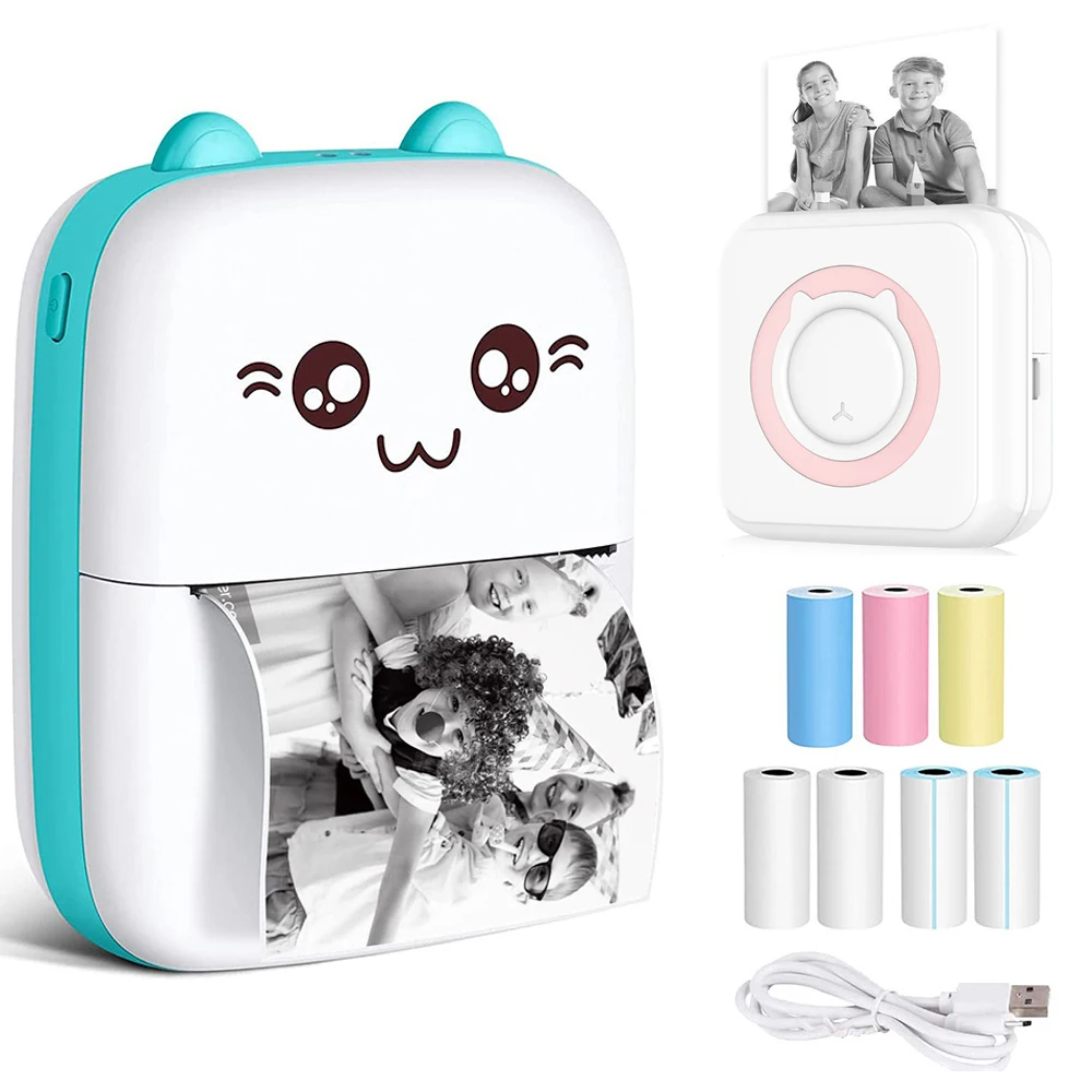 Mini impresora etiquetas Bluetooth para niños – Regalo