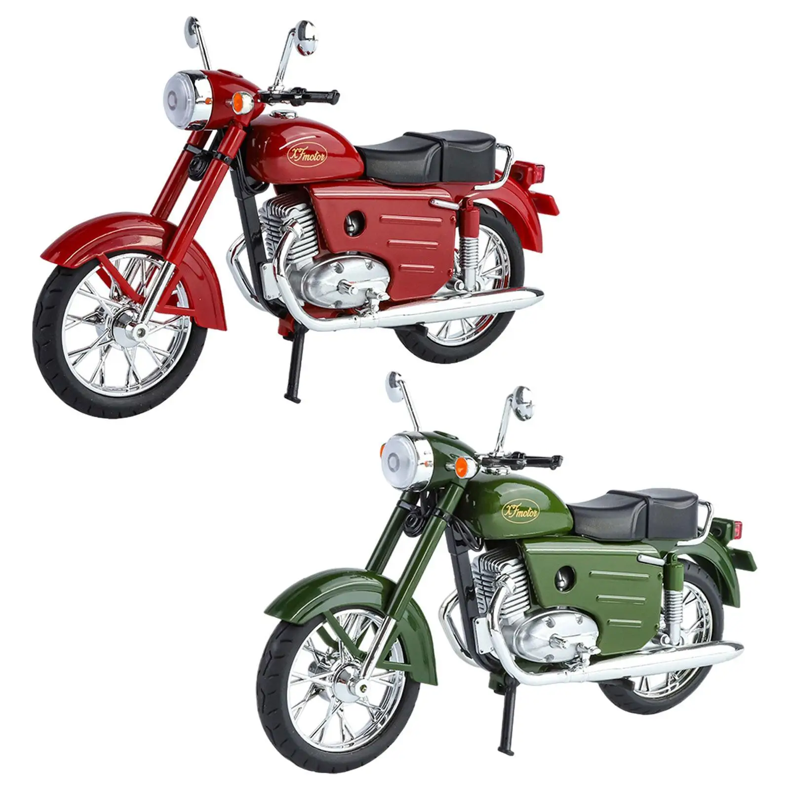 1:10 Scale Decor Accessories Motorcycle Model for Motorcycle Lovers Men Kids