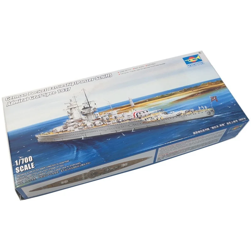 TRUMPETER 1/700 almirante alemán Graf Spee 1937 acorazado montaje rompecabezas modelo de juguete - imagen 3