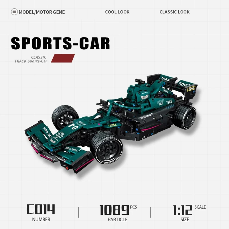 Bloques de construcción de alta tecnología con Control remoto, supercoche de carreras, ladrillos Moc, modelo técnico RC, juguete creativo, experto, regalos de cumpleaños para niños - imagen 2