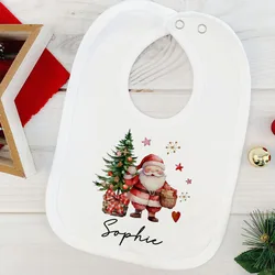 Babero personalizado de algodón con nombre para bebé – Regalo ideal