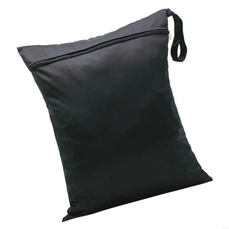 Bolsa de pañales para bebés con cremallera para pañales de bebé, pañales impermeables y reutilizables, bolsa colgante, organizador de pañales, bolsas de almacenamiento - imagen 2