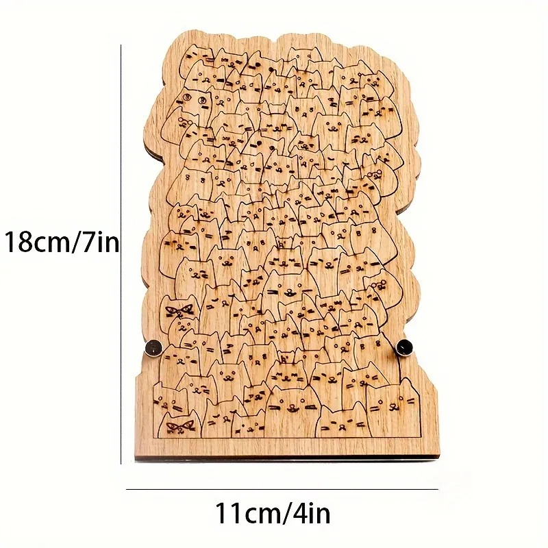 Puzzle de madera con gatos educativo para niños y adultos - imagen 3