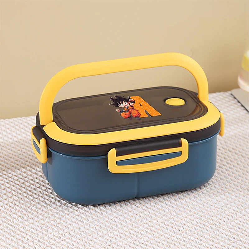 Dragon Ball Goku Bento lonchera para niños lindos contenedores de almacenamiento de alimentos para estudiantes cajas de cena de Picnic escolar regalos para niños - imagen 3