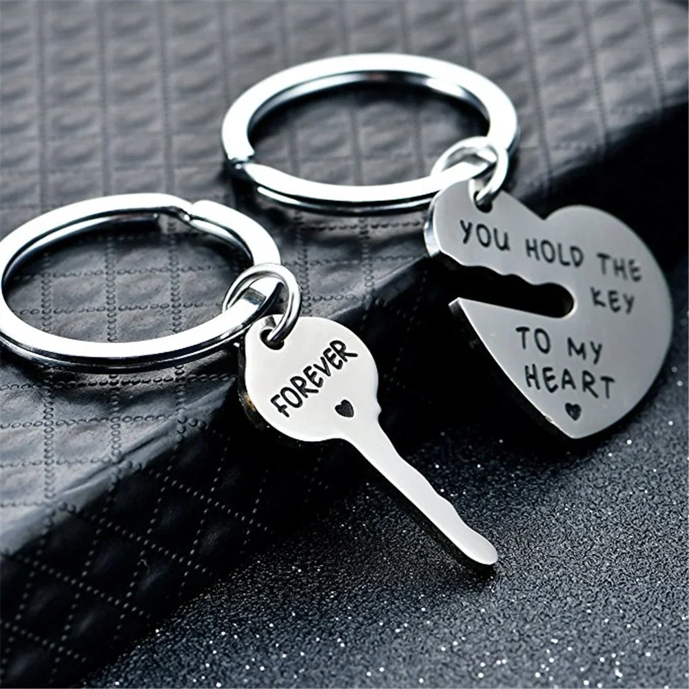 Llavero romántico con frase para aniversario: llave de mi corazón - imagen 5