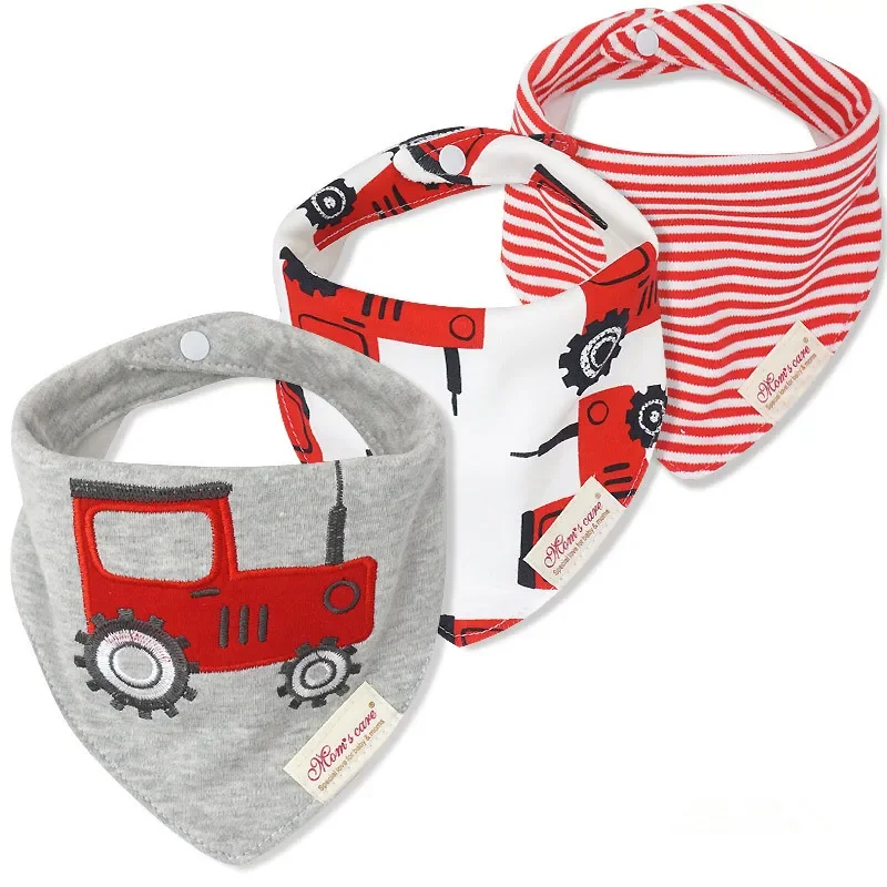 Babero bandana antisaliva de algodón para bebé - imagen 3
