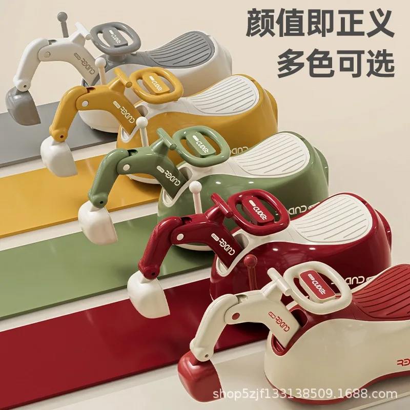 Camión de maní giratorio para niños y niñas de 1 a 3 años, rueda cardán antivuelco para bebés, andador excavadora para niños - imagen 2