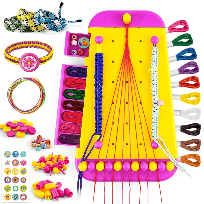 Kit pulseras de amistad con hilo elástico para tejer - imagen 3