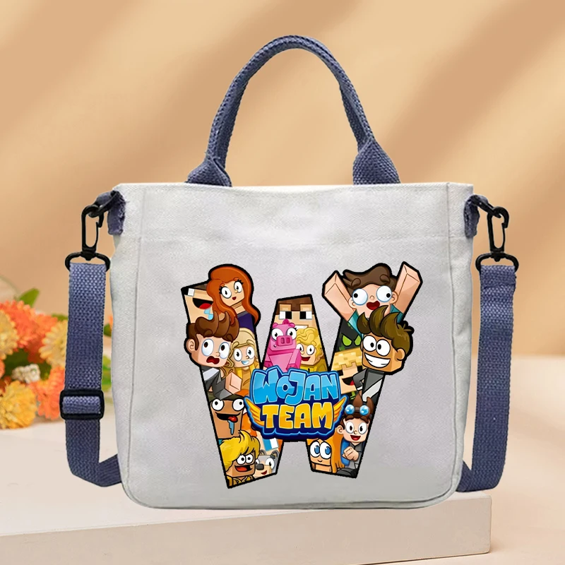 Wojan bolso cruzado lona para niños – Diseño Anime - imagen 3