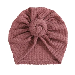 Turbante bebé recién nacida – Gorro suave con lazo de algodón