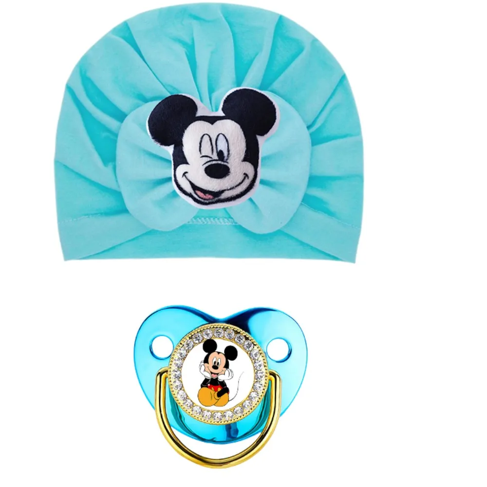 2 sombreros de frijol con lazo de invierno, sombreros con palo para bebé, chupetes para bebé al aire libre, anillos de dentición Kawaii, decoraciones para fiesta y bonito accesorio para el cabello