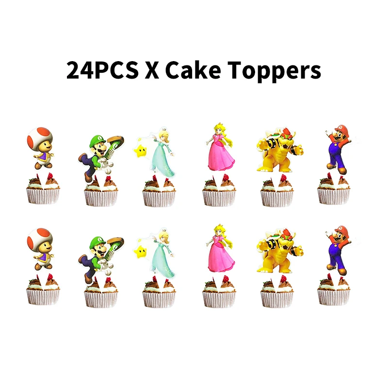 24pcs Cake toppers