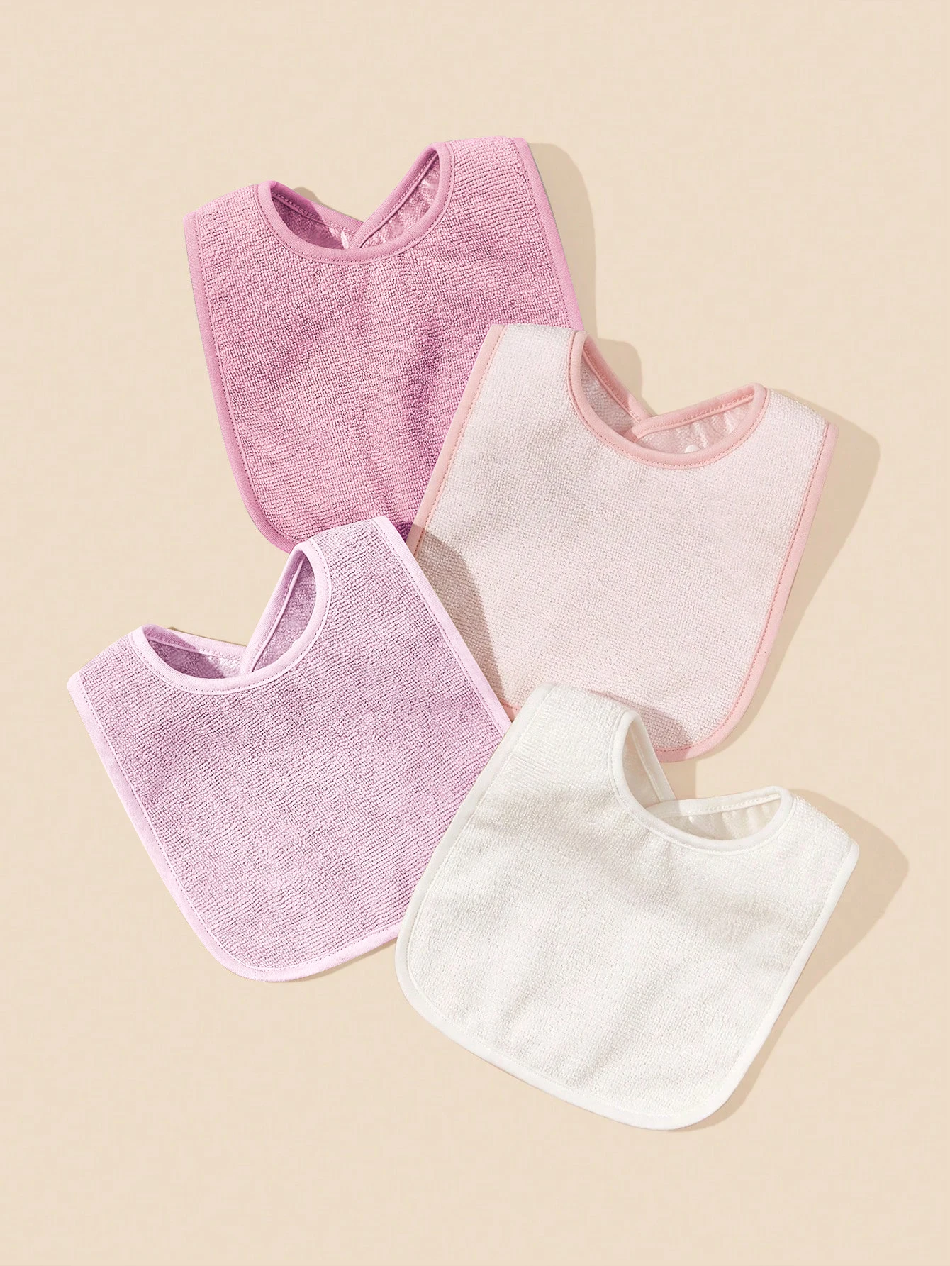 Babero bebé unisex suave y absorbente con botón - imagen 3