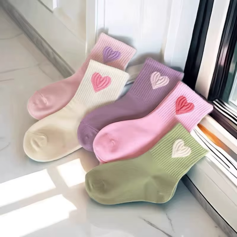 Calcetines infantiles para niñas – Algodón suave primavera y otoño - imagen 2
