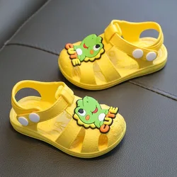 Sandalias de bebé verano punta cerrada antideslizantes