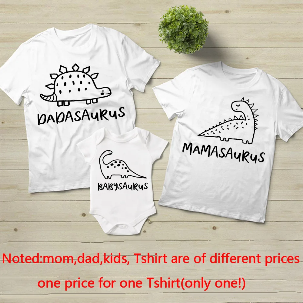 Conjunto familiar dinosaurios para padre, madre y bebé - imagen 2