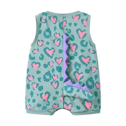 Mameluco de algodón con dinosaurio para bebé – Ideal verano