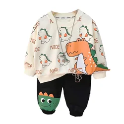 Conjunto de chándal para niña con camiseta de dibujos animados