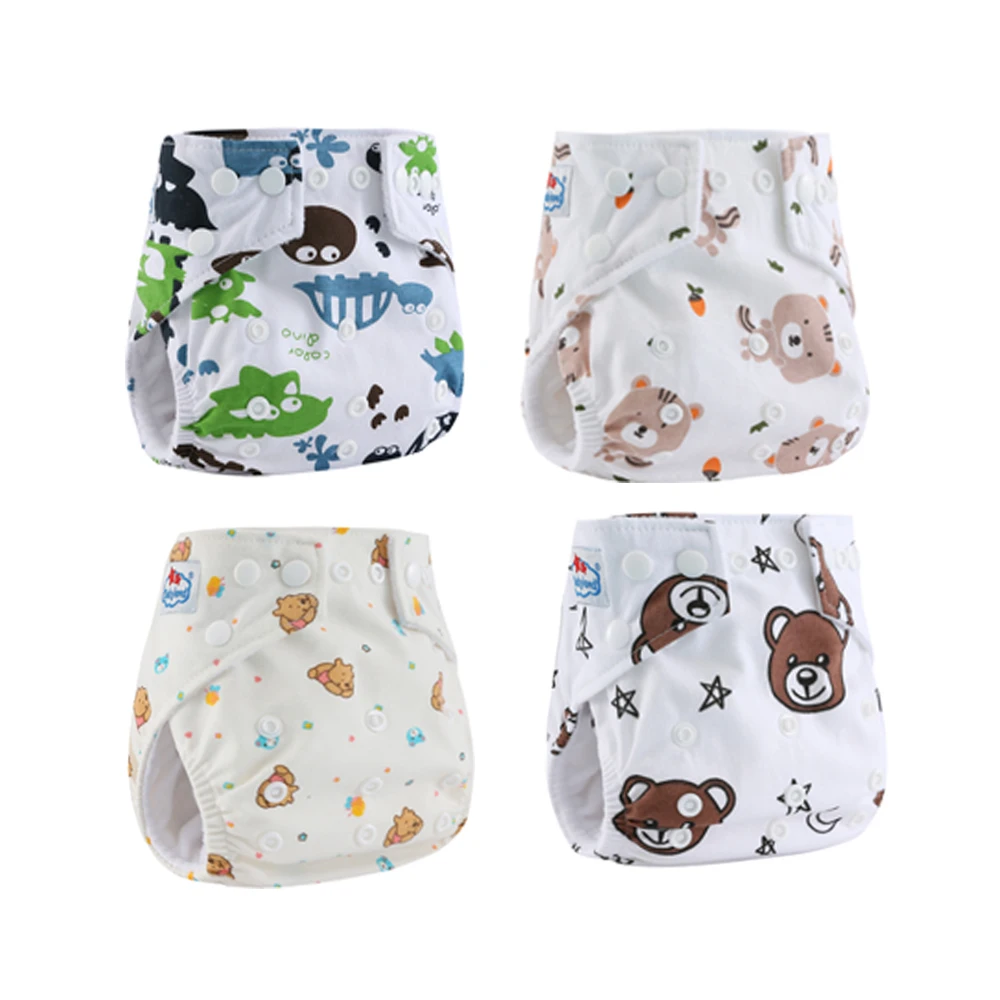 Pañal reutilizable de tela Babyland con bolsillo ajustable ecológico - imagen 5