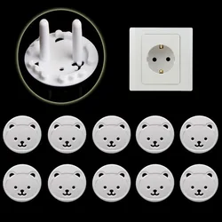 Toma de corriente eléctrica para bebés y niños, Protector de seguridad contra descargas eléctricas, cubierta protectora, 10 piezas
